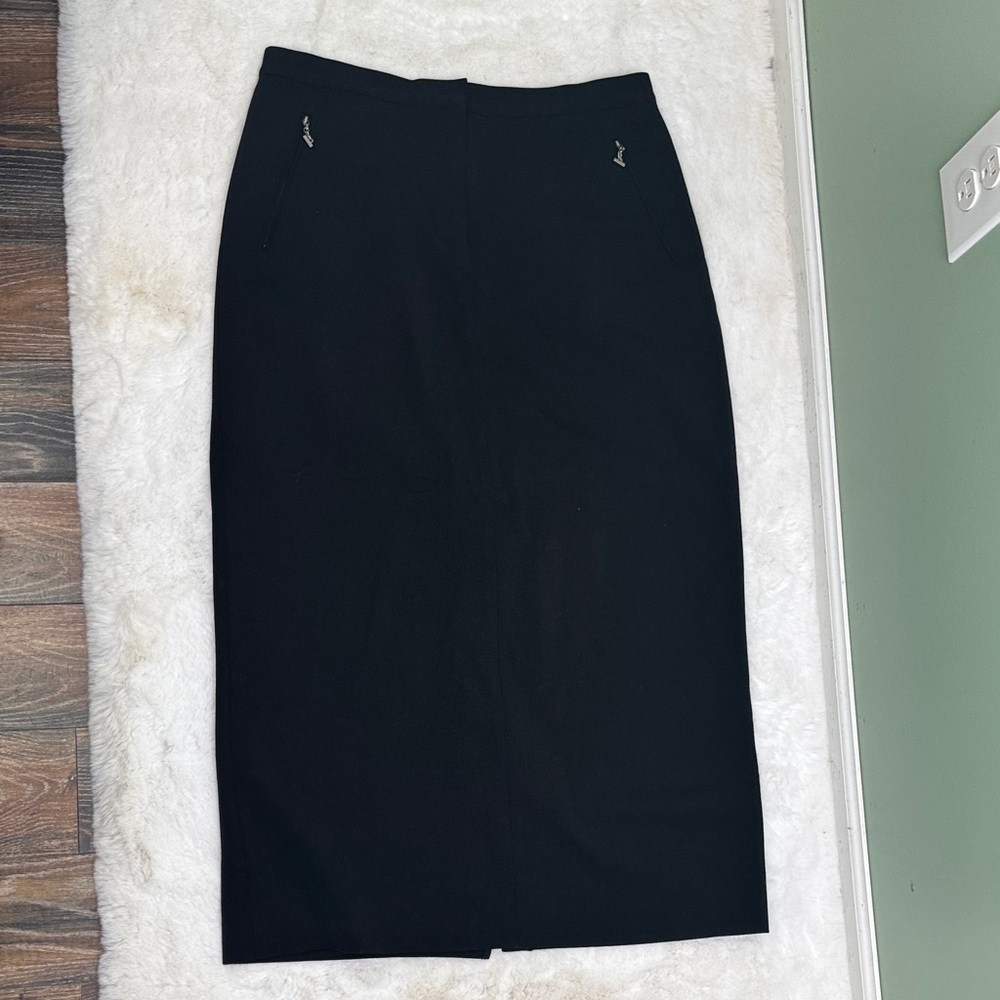 Ralph Lauren Classic Black Pencil Skirt 16